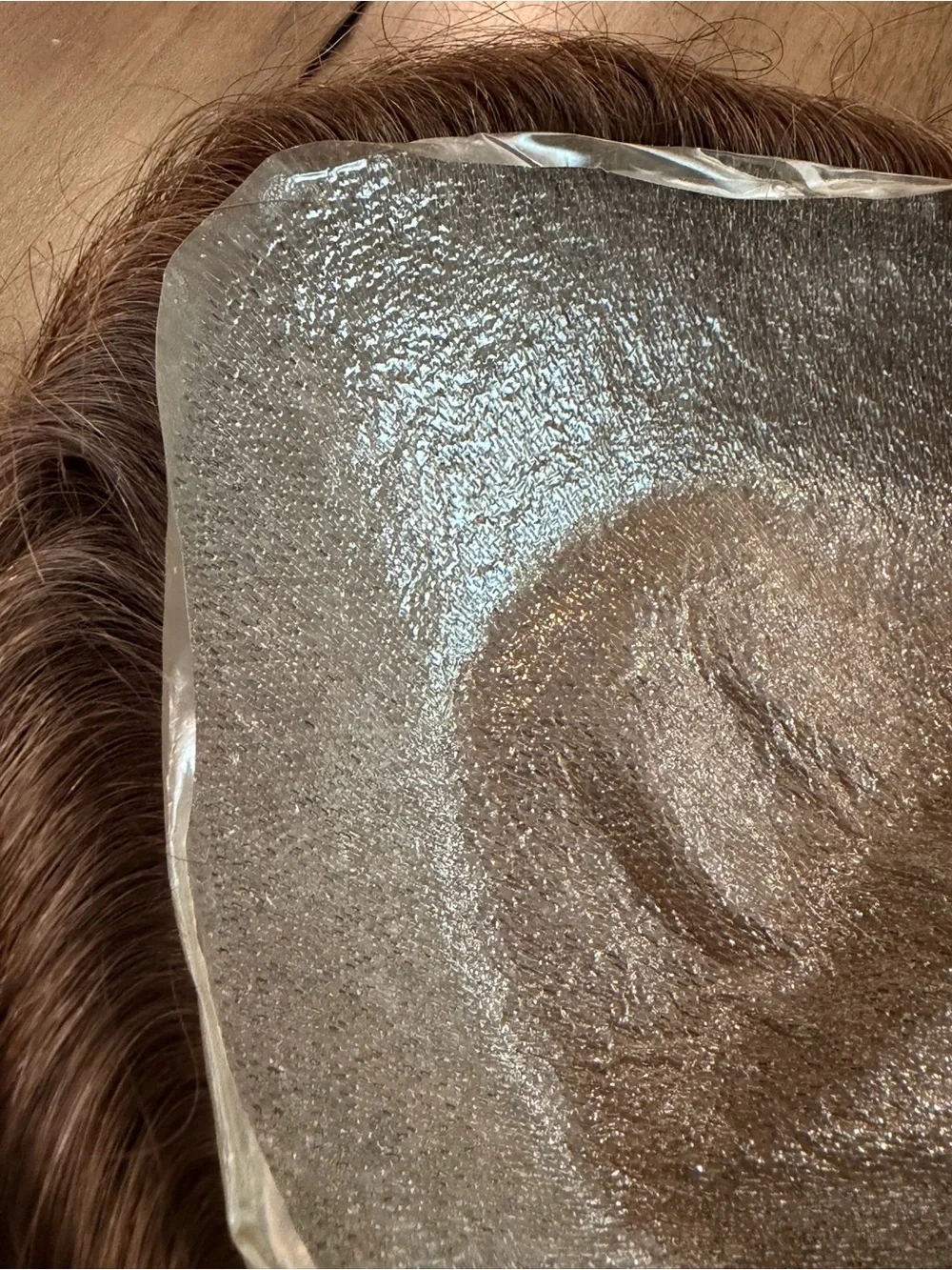 Medium Brown #4 Men’s Toupee 100% Human Hair 8x10 Ultra Thin Skin Base 082